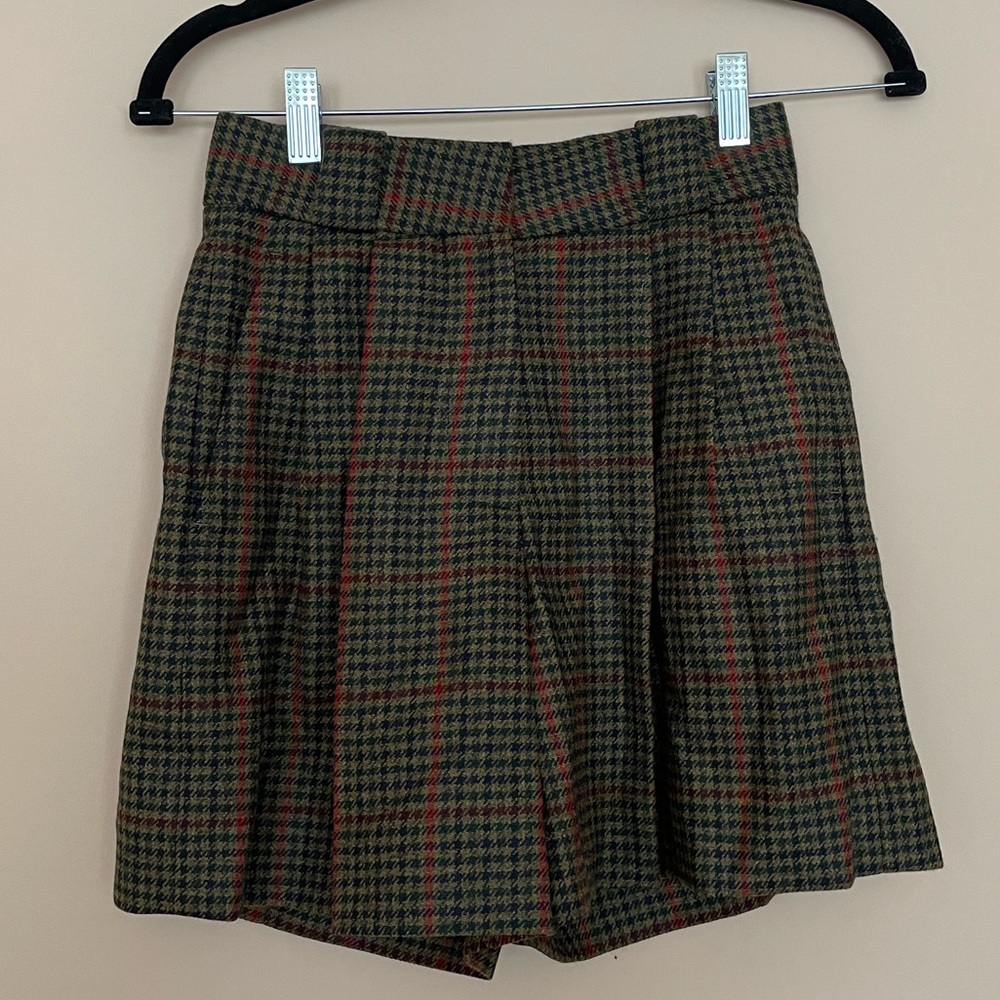 Blaze Milano Drum Beat Checked Wool-Twill Suit Shorts